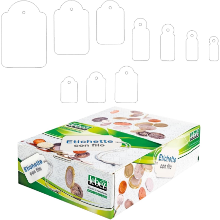Lebez- Etichette Con Filo - 23x35 cm - 500 pz
