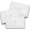 5 Buste Trasparenti con Bottone 14.5x10.5 cm