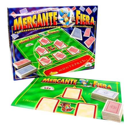 Mercante In Fiera Gioco Di Società Classico Da Tavolo Con Carte Illust
