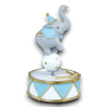 Carillon in ceramica a forma di elefante 11x11x17 cm - CELESTE