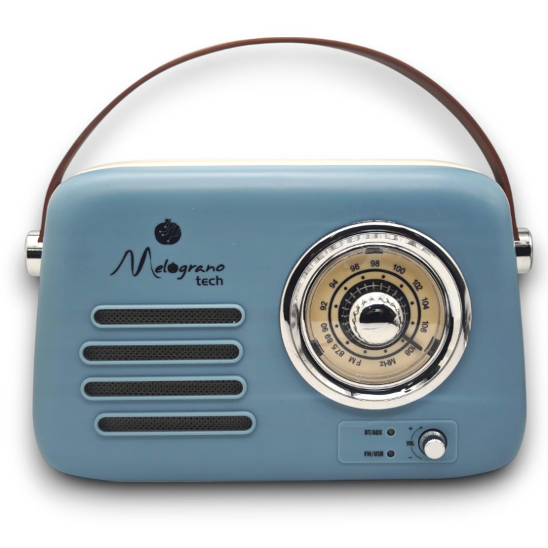 Cbr- Radio Vintage Bluettooh - Blu