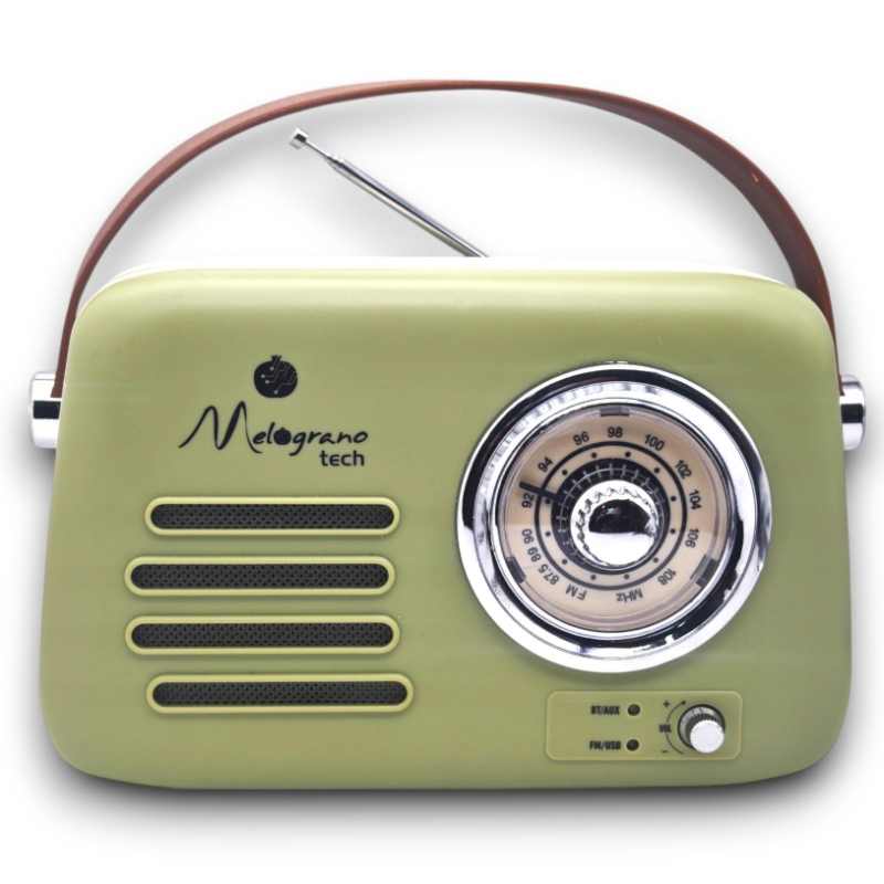 Cbr- Radio Vintage Bluettooh - Verde