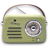 Cbr- Radio Vintage Bluettooh - Verde