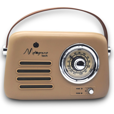 Cbr- Radio Vintage Bluettooh - Tortora