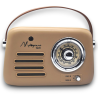 Cbr- Radio Vintage Bluettooh - Tortora