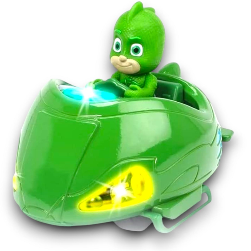 Dickie Toys - PjMask Missione con il Veicolo - Verde 12 cm