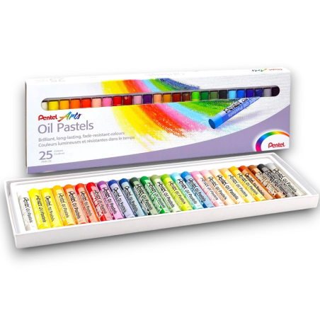 Pentel Arts Oil Pastels - 25 pezzi 
