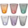 Set 6 Bicchieri in Vetro Colorati 210 ML - Martellato
