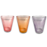 Set 6 Bicchieri in Vetro Colorati 210 ML - Rigato