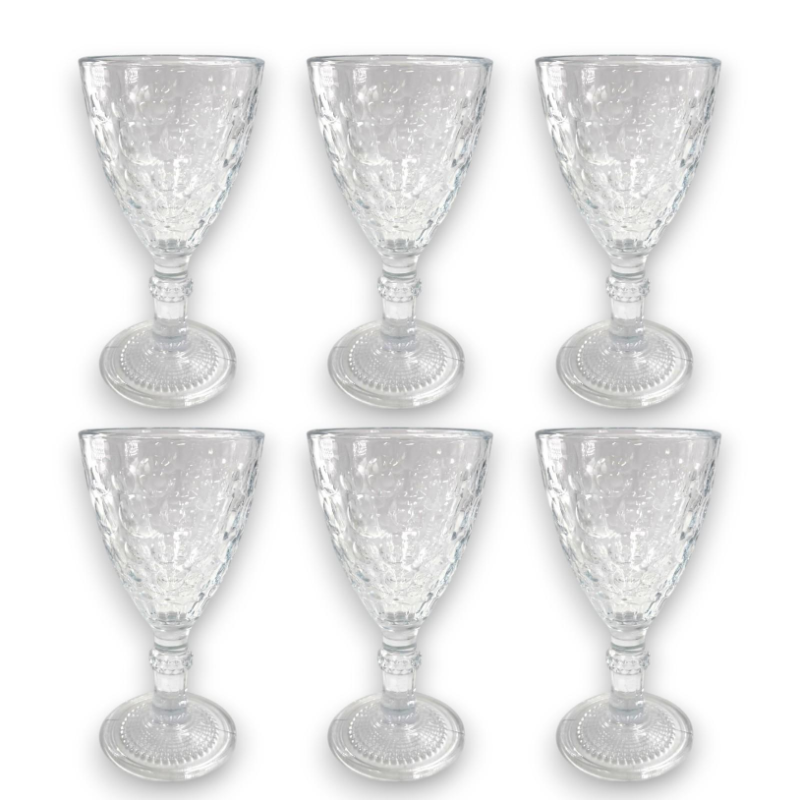 Set 6 Calici in Vetro Trasparente 233 ML 
