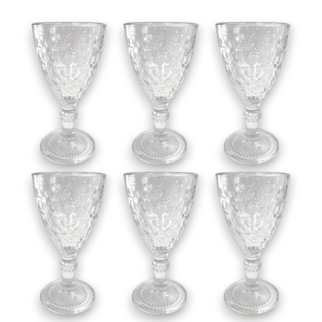 Set 6 Calici in Vetro Trasparente 233 ML 