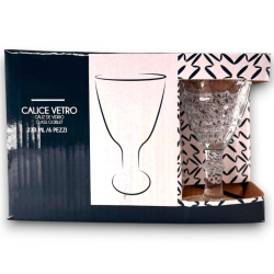 Set 6 Calici in Vetro Trasparente 233 ML 