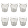 Set 6 Bicchieri in Vetro Trasparente 300 ML - Bolle