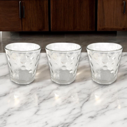 Set 6 Bicchieri in Vetro Trasparente 300 ML - Bolle