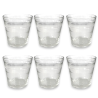 Set 6 Bicchieri in Vetro Trasparente 300 ML - Rigato