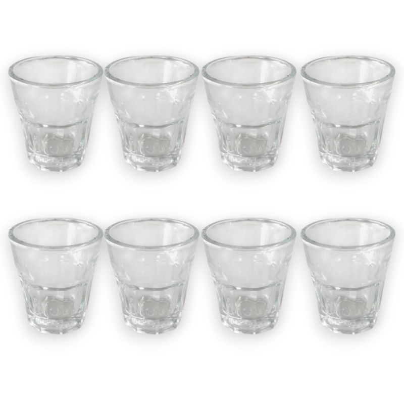 Set 12 Bicchieri in Vetro Trasparente 40 ML - Mini Tumbler