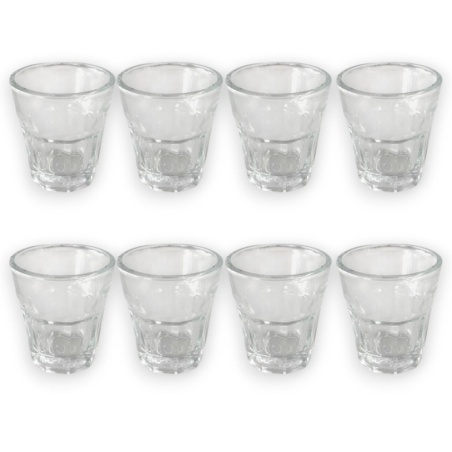 Set 12 Bicchieri in Vetro Trasparente 40 ML - Mini Tumbler