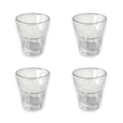 Set 12 Bicchieri in Vetro Trasparente 40 ML - Mini Tumbler