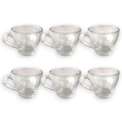 Set 6 Tazzine in Vetro 90 ML