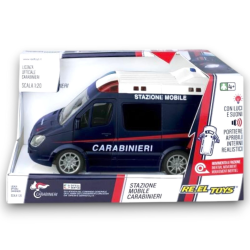 REEL TOYS - Camionetta Carabinieri con Luci e Suoni - Scala 1:20