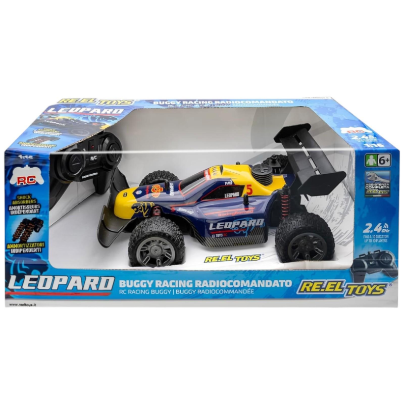 REEL TOYS - Leopard Buggy Telecomandata - 1:16