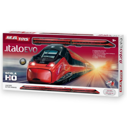 REEL TOYS - Italo Evo - Treno in Scala H0 a Batterie con Luci