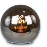 Sfera in Vetro Piccola Fume' con Luce Love - 12 cm
