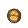 Sfera in Vetro Piccola Fume' con Luce Love - 12 cm
