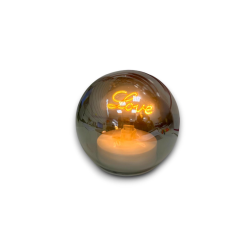 Sfera in Vetro Piccola Fume' con Luce Love - 12 cm