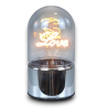 Sfera in Vetro Piccola Fume' con Luce Love - 16 cm
