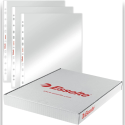 Esselte Buste Perforate Deluxe, in PPL Lucido, Documenti in Formato 22