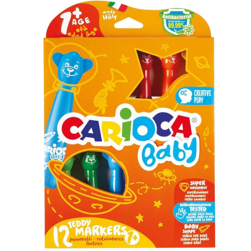 Carioca Baby - 12 Pennarelli Teddy Marker 