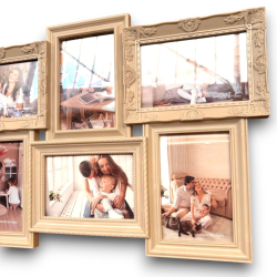 Cornice Portafoto - 52x35x3 cm - 6 Foto 10x15 cm