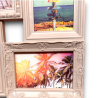 Cornice Portafoto - 33x33x3 cm - 4 Foto 10x15 cm