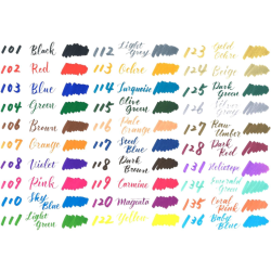 Brush Sign Pen Twin, set di 12 pennarelli con due punte flessibili, in