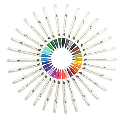Brush Sign Pen Twin, set di 12 pennarelli con due punte flessibili, in