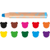 Pastelloni Colorati Super Lavabili per Bambini 3 in 1 10 Pezzi