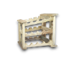 Portabottiglie da 12 Bottiglie in Legno Chiaro 49x28x41 cm