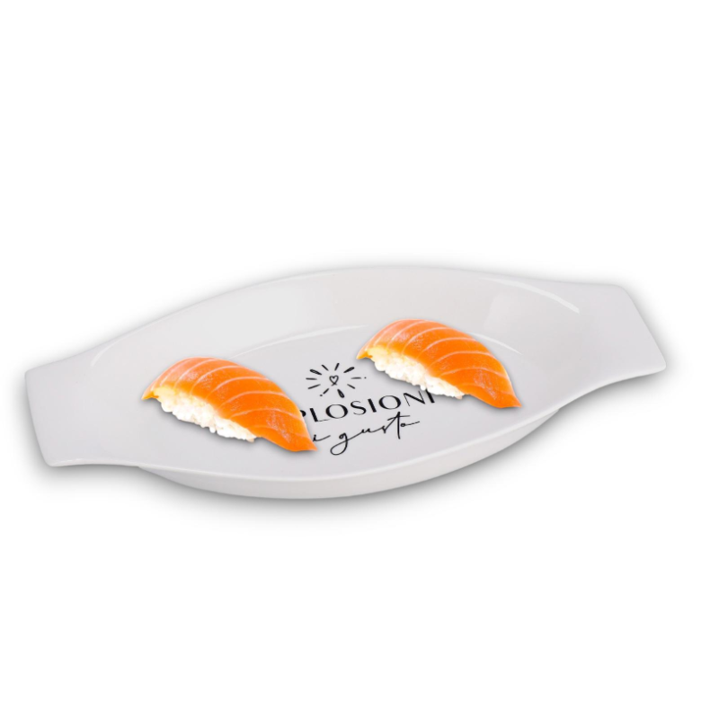 Pirofila Ovale in Ceramica Bianca - 36x18x14 cm