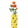 Star - Vaso in Ceramica Decorativo a Forma di Limoni - 11x23 cm