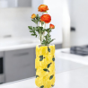 Star - Vaso in Ceramica Decorativo a Forma di Limoni - 11x23 cm