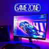 Scritta Luminosa "Game Zone" - Led e Luce Neon - 43x15 cm