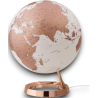 Tecnodidattica - Globo 30 cm - Mappamondo Light&Colour Metal Copper - 