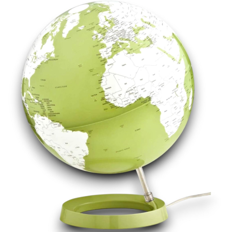 Tecnodidattica - Globo 30 cm - Mappamondo Light&Colour Verde