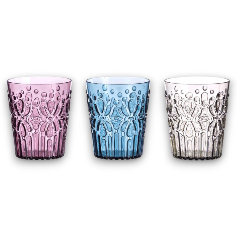 Star - Set 6 Bicchiere Acqua - Plast Wieky - 8.5x10 cm