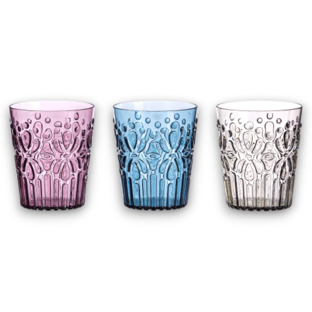 Star - Set 6 Bicchiere Acqua - Plast Wieky - 8.5x10 cm