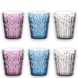 Star - Set 6 Bicchiere Acqua - Plast Wieky - 8.5x10 cm