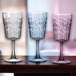 Star - 6 Calici per Vino - Plast Wieky - 9x20 cm