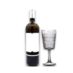 Star - 6 Calici per Vino - Plast Wieky - 9x20 cm