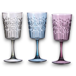 Star - 6 Calici per Vino - Plast Wieky - 9x20 cm